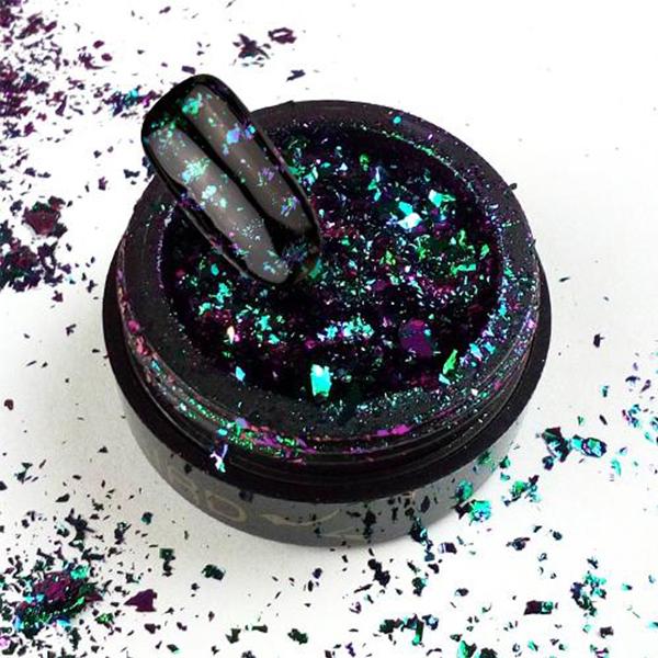 Chrome flakes - green